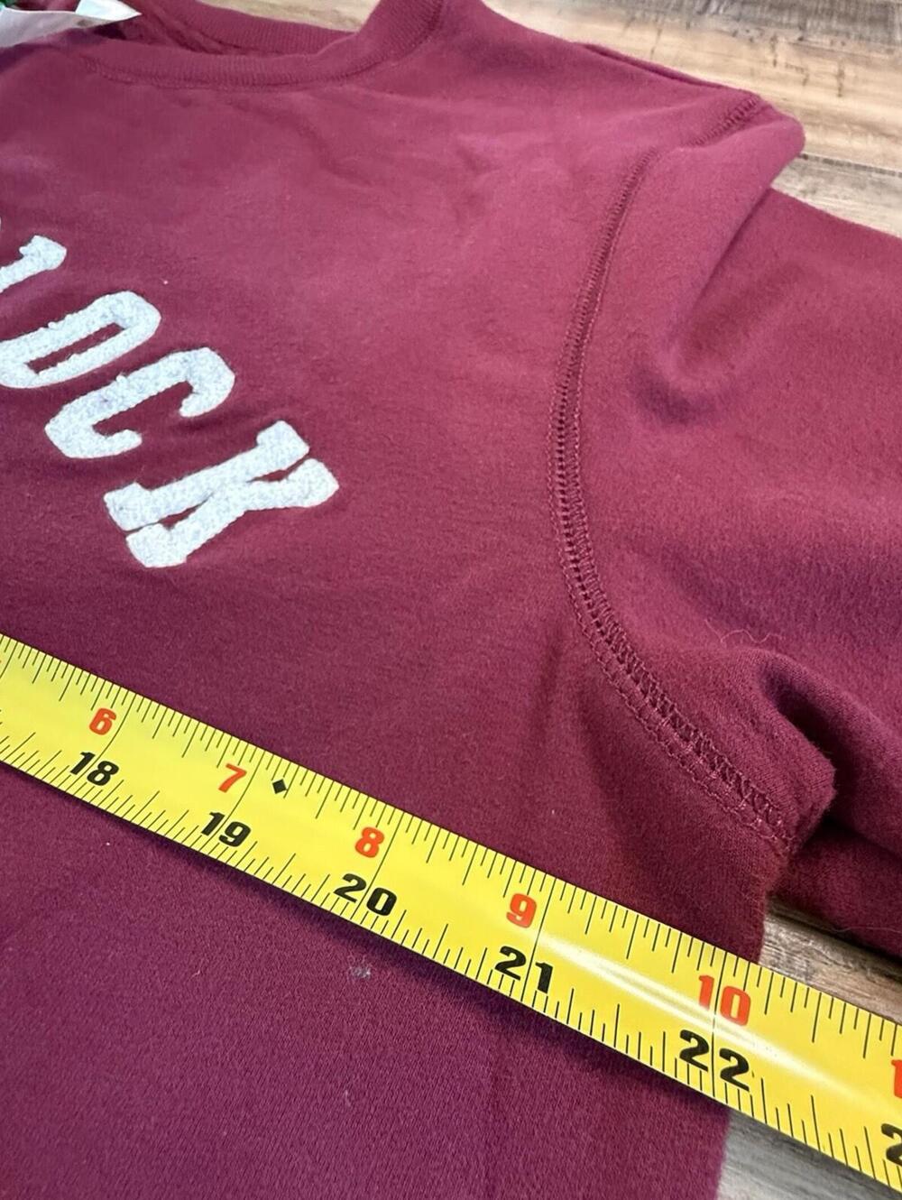 Wine O'Clock Burgundy Large Sweatshirt Long Sleeve Soft Feel Brand New Tags - Picture 4 of 9